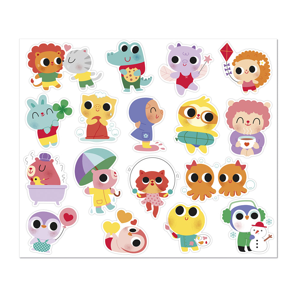 JANOD stickers babydieren 100 stks 18 mnd+ 3700217391935