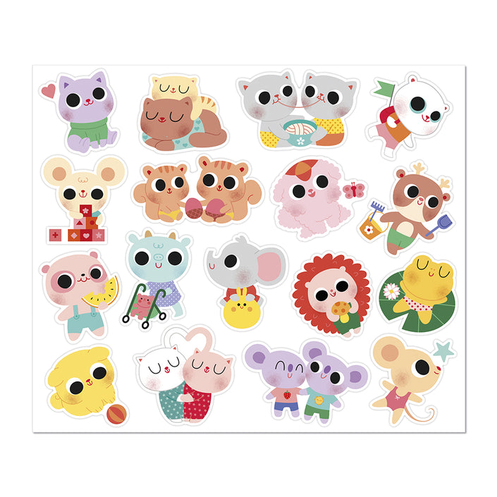 JANOD stickers babydieren 100 stks 18 mnd+4