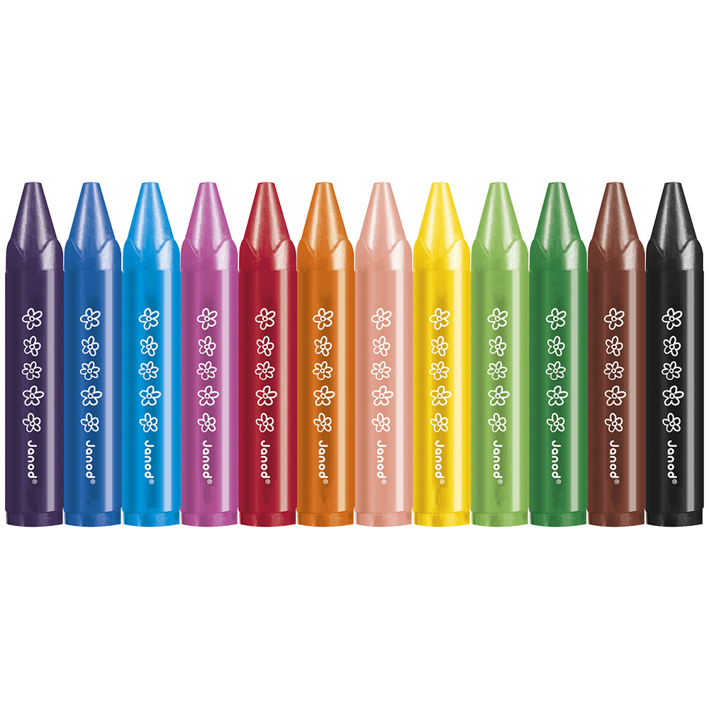 JANOD wax krijtjes 12 stks 1 jr+3