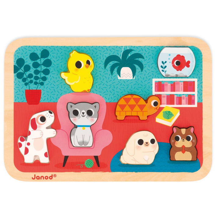 JANOD chunky puzzle North Pole 18 months+