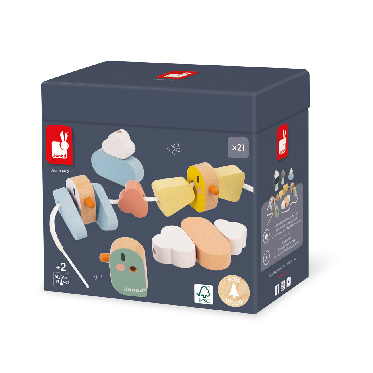 JANOD kralenset sweet cocoon vogels 2 j+
