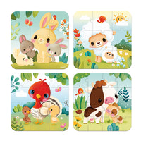 JANOD puzzle Seasons 3yrs+/ 6-9-12-16 pcs