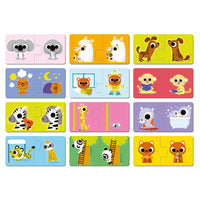 JANOD puzzel tegenstellingen 2 jr+ / 12 x 2 stks