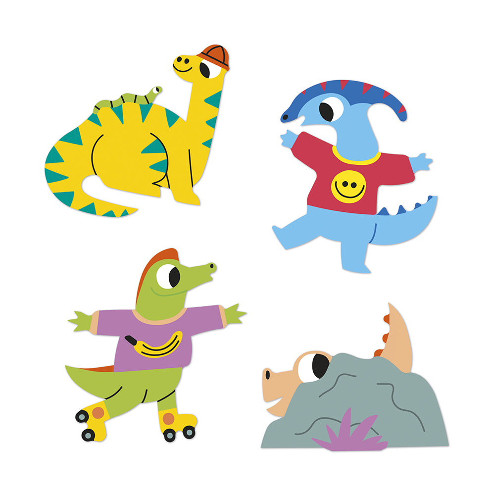 JANOD stickers Dino 100 stks 3 jr+ 3700217391898