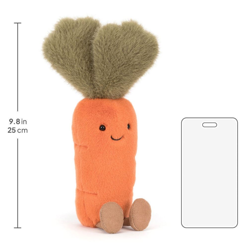 Jellycat knuffel Amuseables Carrot Polyester + PE-korrels