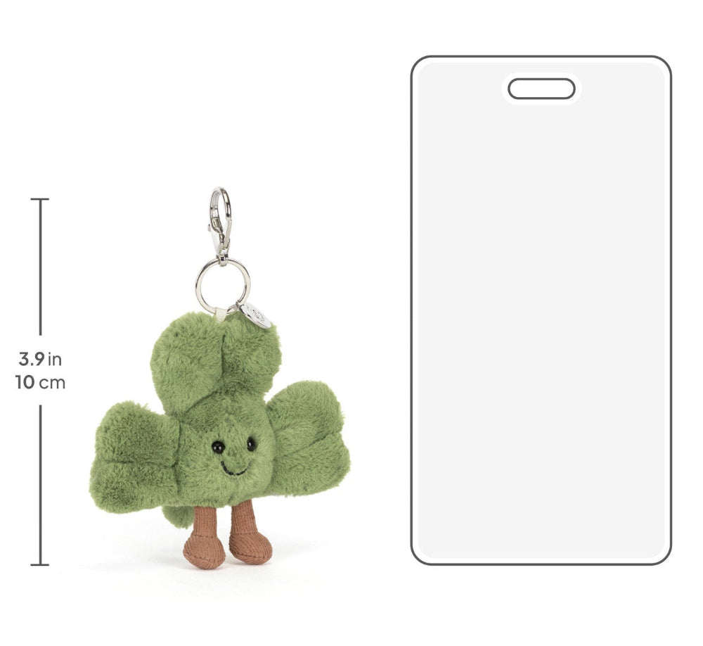 Jellycat knuffel Amuseables Siofra Shamrock Bag Charm Polyester + PE-korrels