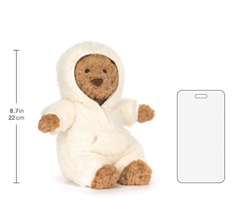 Jellycat knuffel Bartholomew Bear all-in-one outfit BAR2ONE f