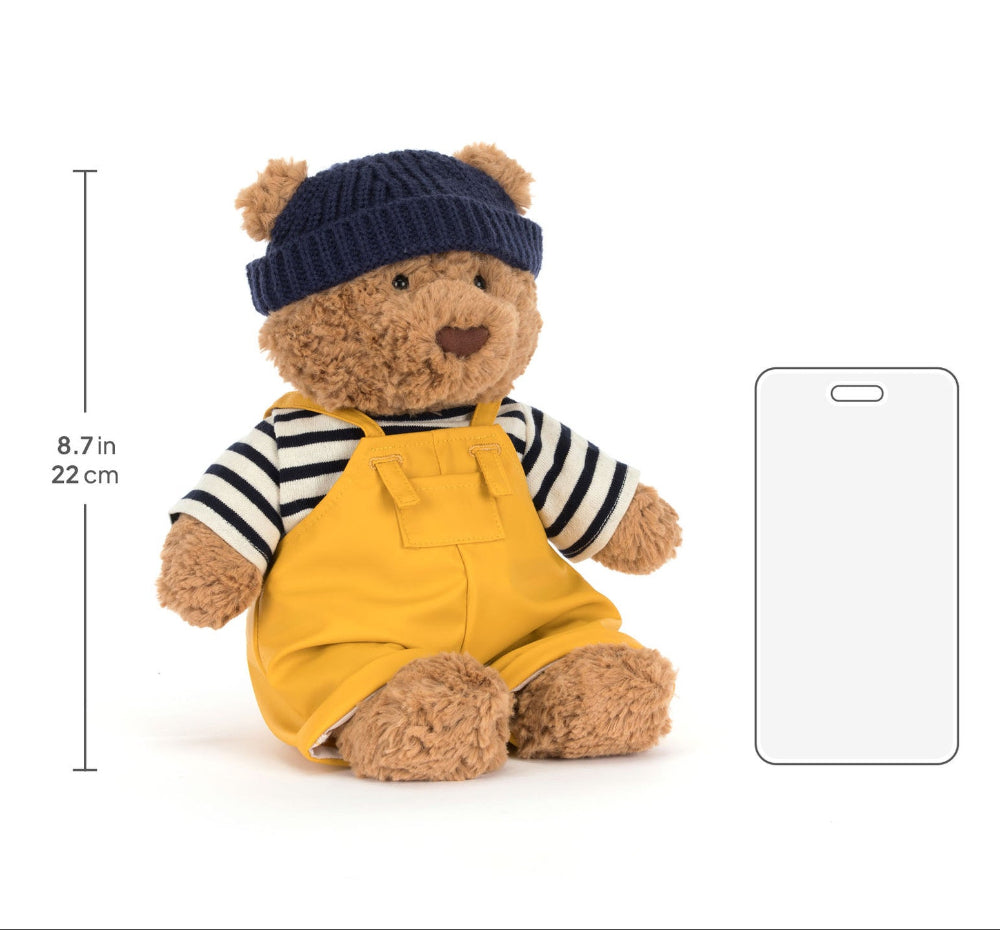 Jellycat knuffel Bartholomew Bear seafarer outfit