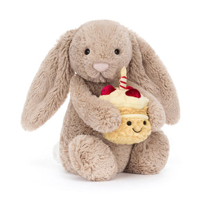 Jellycat knuffel Bashful Beige Bunny Birthday3