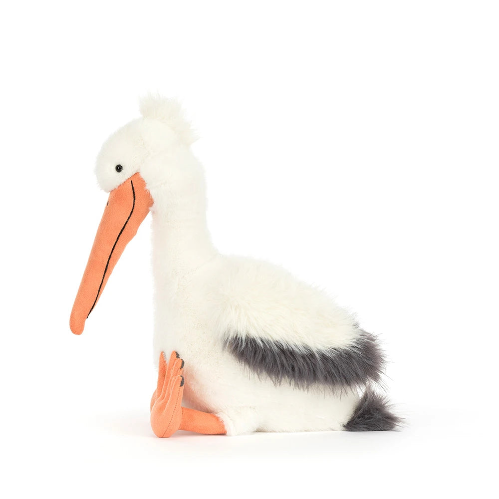 Jellycat knuffel Keli Pelican polyester + PE-korrels
