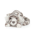 Jellycat knuffel Sacha Snow Tiger little a