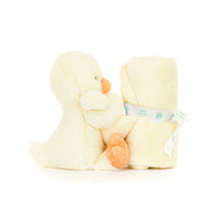 Jellycat knuffeldoekje en knuffel bashful duckling2