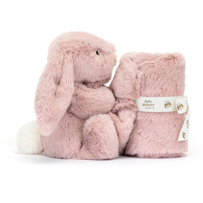 Jellycat knuffeldoekje en knuffel bashful luxe bunny rosa