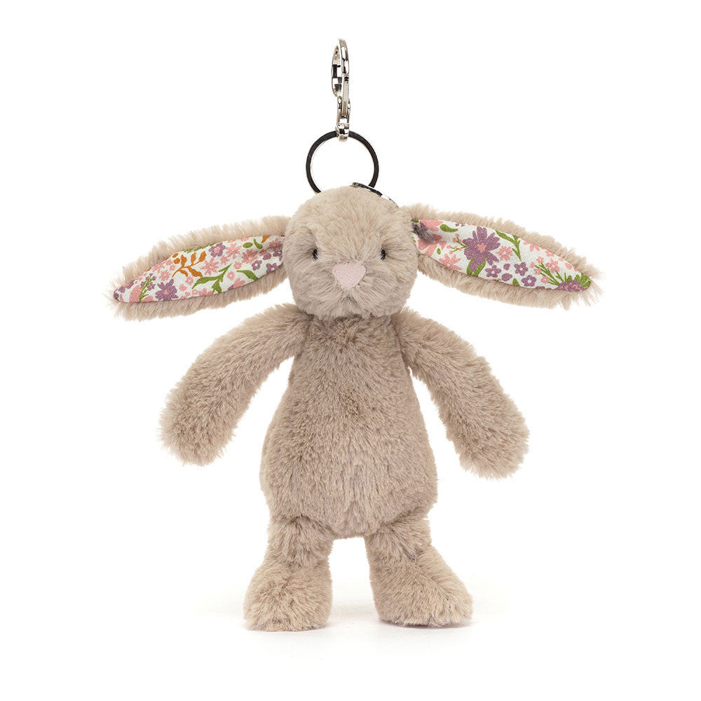 Buy Jellycat bag charm bunny petal beige