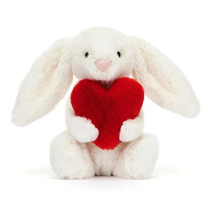 Jellycat knuffel Bashful Red Love Heart bunny small