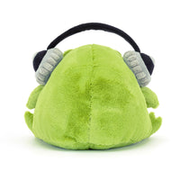 Jellycat knuffel Ricky Rain Frog Headphones c