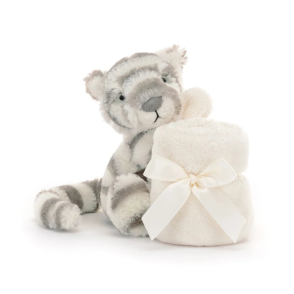 Jellycat knuffeldoekje en knuffel Bashful Snow Tiger SO4ST