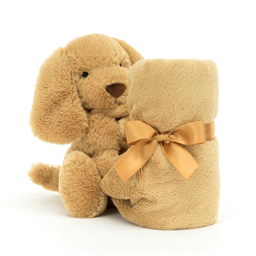 Jellycat knuffeldoekje en knuffel Bashful Toffee puppy SO4TP
