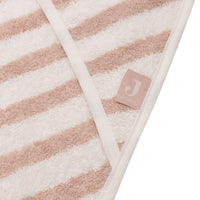 Jollein badcape terry stripe wild rose