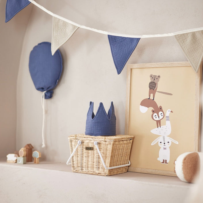 Jollein verjaardagskroon jeans blue