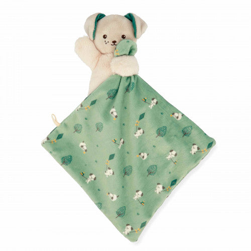 Kaloo knuffeldoekje hond Carre Douceur groen F