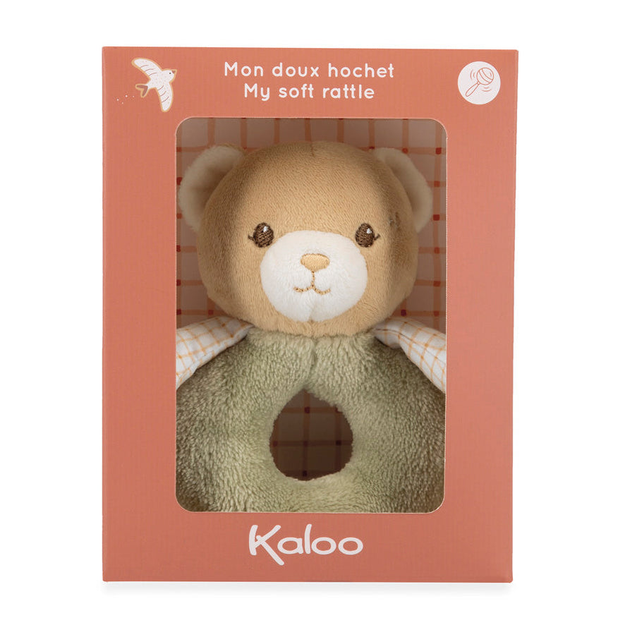 Buy Kaloo zachte rammelaar Beer Groen 0 jr+