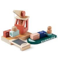 Kids Concept containerschip + dok Aiden 2 jr+