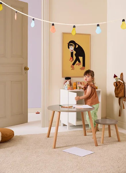 Kids Concept kindertafel + krukjes sand