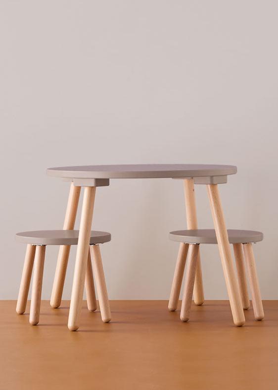 Kids Concept kindertafel + krukjes sand 7340028734949