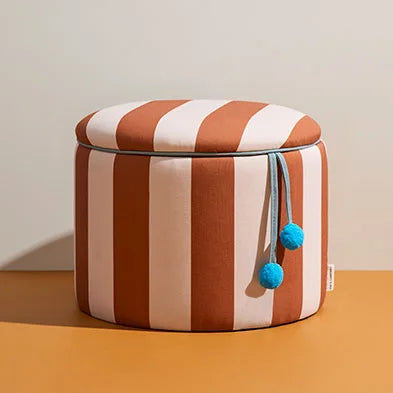 Kids Concept opbergberg poef brown