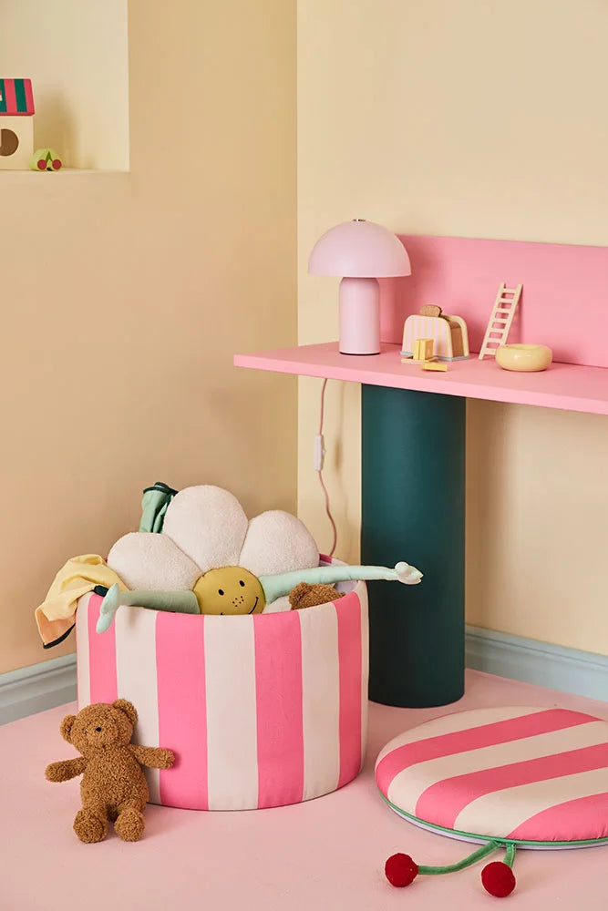 Buy Kids Concept opbergberg poef pink