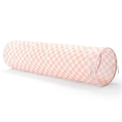 Kids Concept speeltunnel ruit roze
