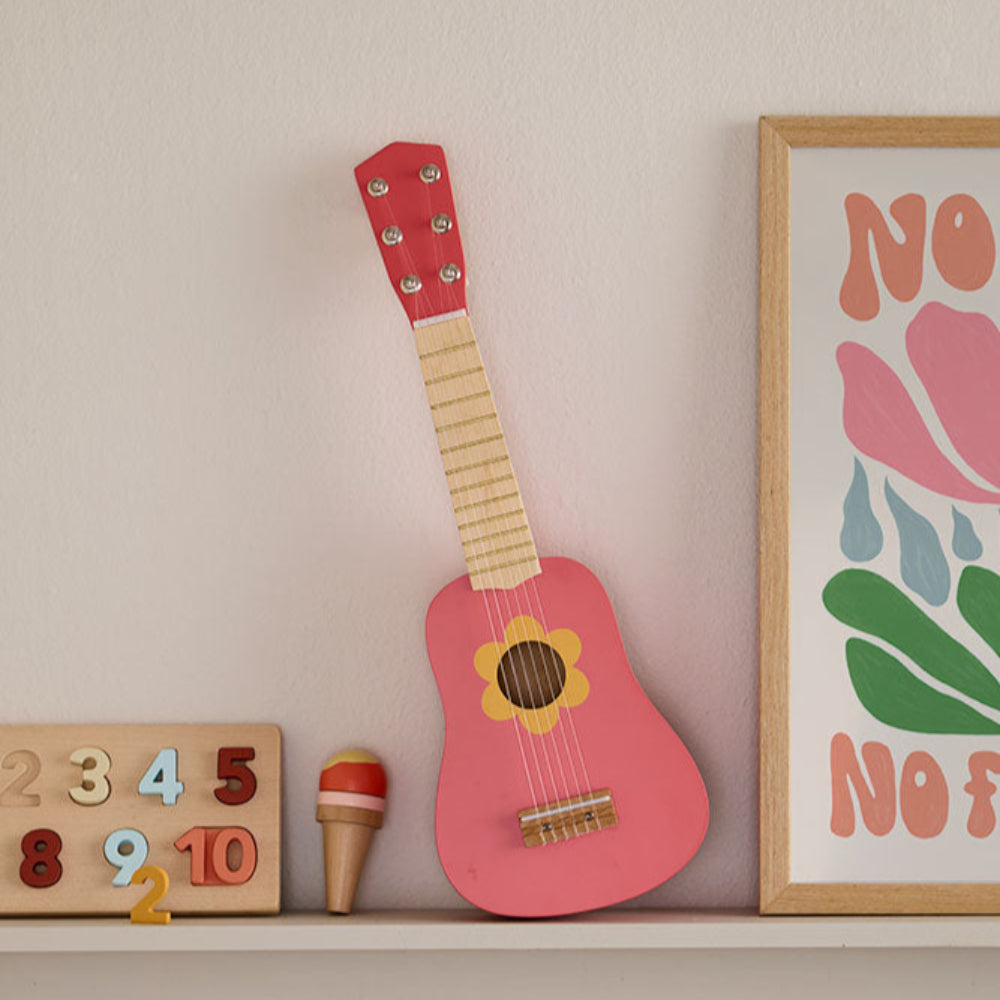Kids Concept gitaar bloem roze 1000951