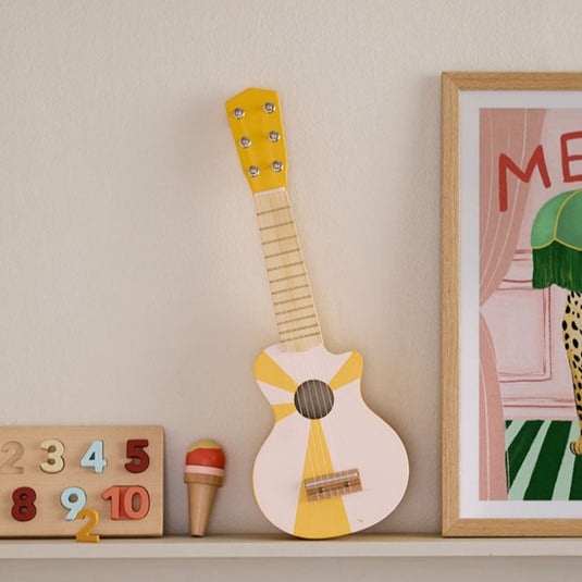 Kids Concept gitaar geel wit1000954