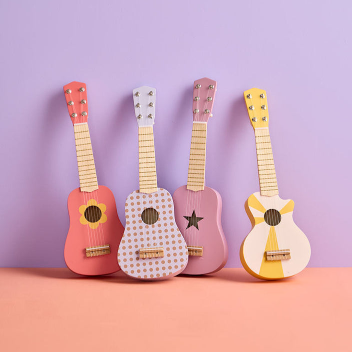 Kids Concept gitaar geel wit1000954d