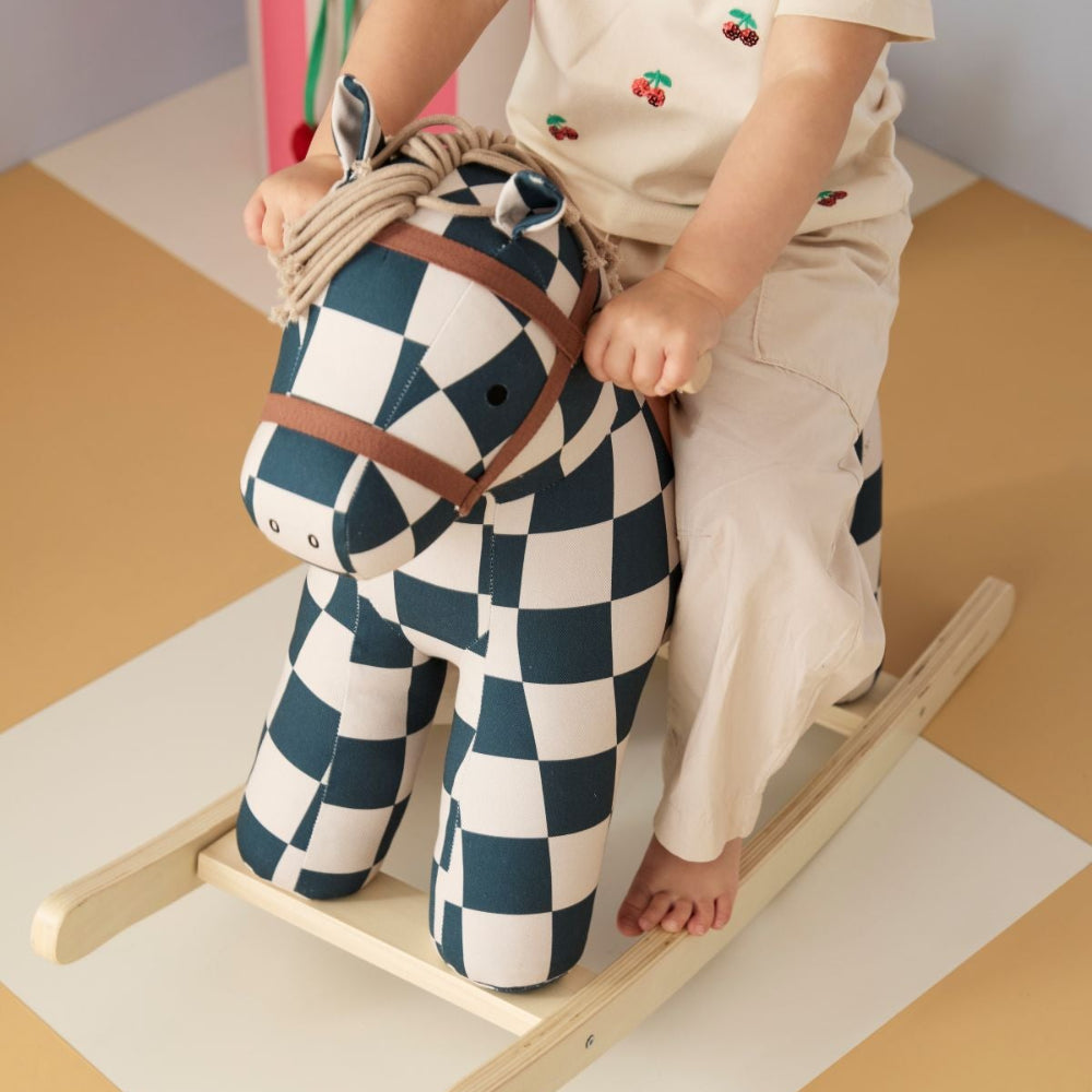 Kids Concept hobbelpaard Miro ruitjes 18 mnd+