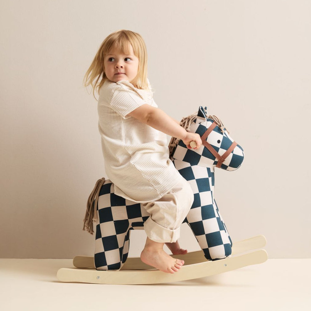 Kids Concept hobbelpaard Miro ruitjes 18 mnd+
