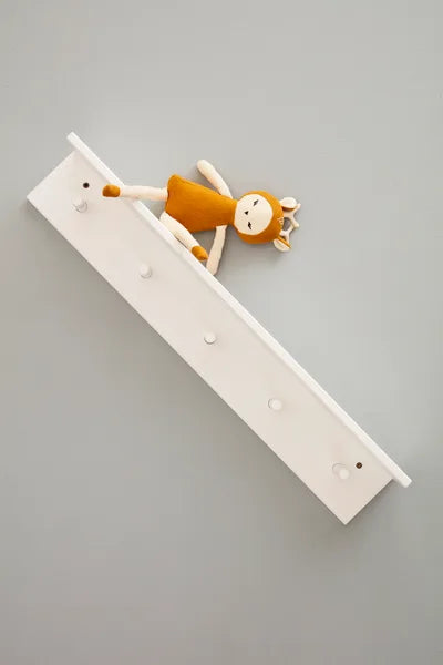 Buy Kids Concept coat rack star white 5 hooks