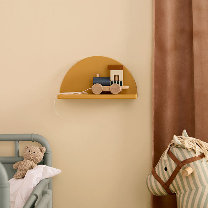 Kids Concept plank cirkel geel1000974d