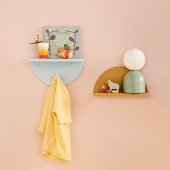 Kids Concept wandrek cirkel licht blauw MDF