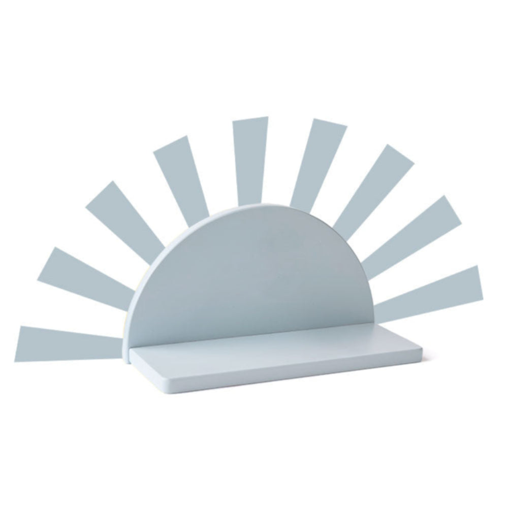 Kids Concept wandrek cirkel zon licht blauw
