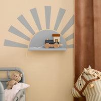 Kids Concept plank cirkel licht blauw met stickers1000979d