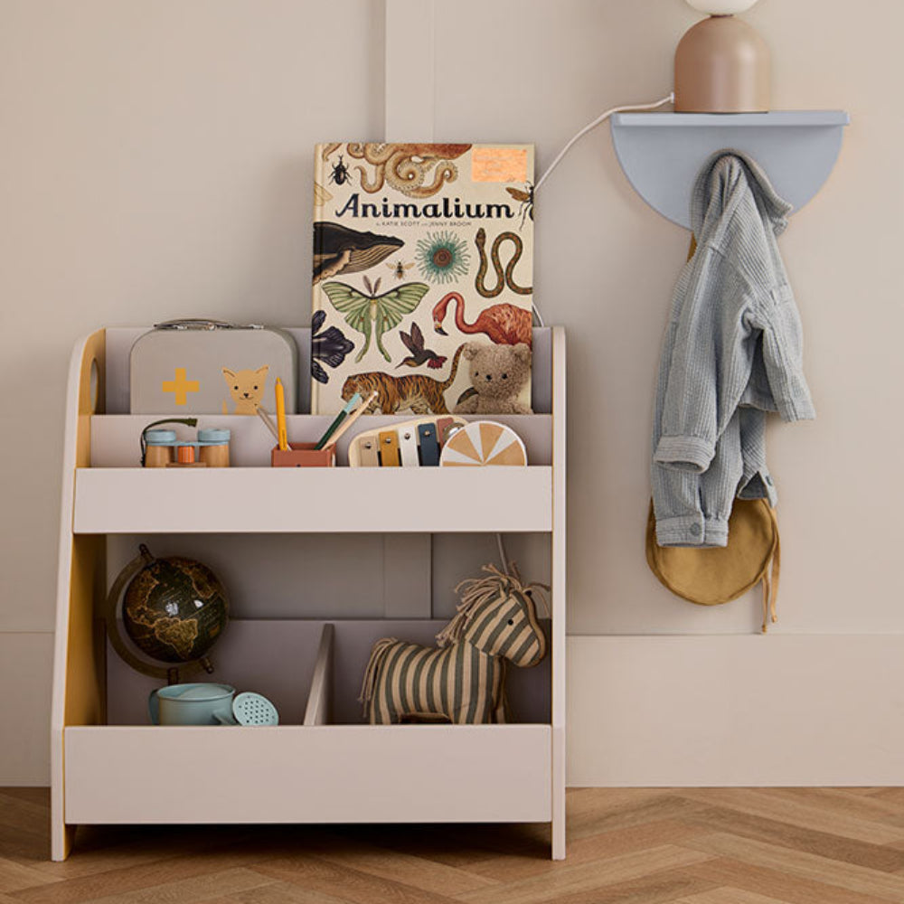 Kids Concept boekenkast grijs geel MDF
