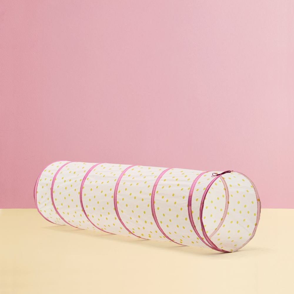 Kids Concept speeltunnel stippen roze 7340028736776