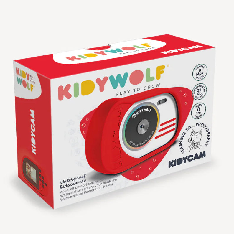Kidywolf Kidycam waterdichte kindercamera rood 3 jr+