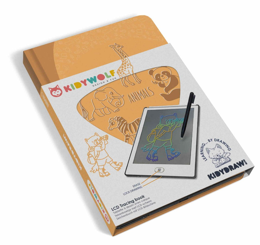 Kidywolf Kidydraw Mini tekentablet animals 5 jr+