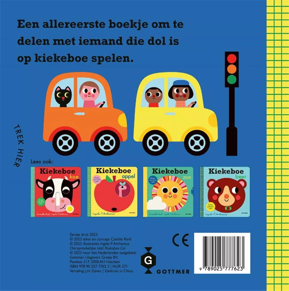 Kiekeboe auto schuifboekje 18 mnd+