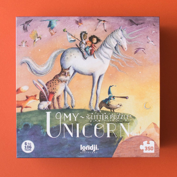 LONDJI glitter puzzel My unicorn 8 jr+ / 350 stks