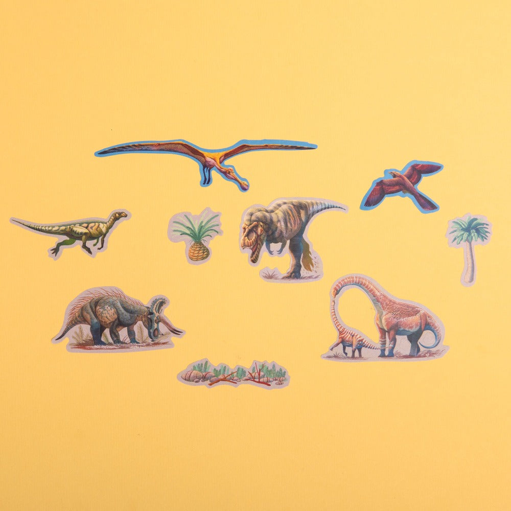 LONDJI herbruikbare stickers dino's 3 jr+