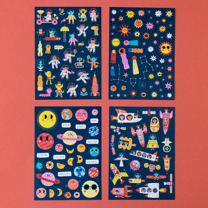 LONDJI herbruikbare stickers space 3 jr+